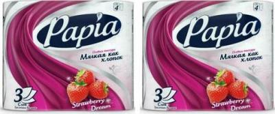 Туалетная бумага Strawberry Dream Белая,ароматизированная,трехслойная 4 шт – фото 14