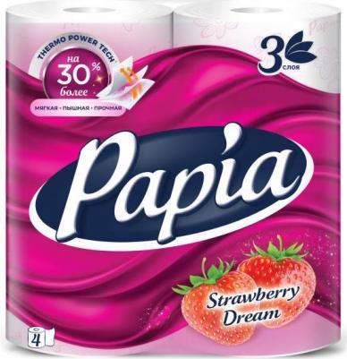 Туалетная бумага Strawberry Dream Белая,ароматизированная,трехслойная 4 шт – фото 15