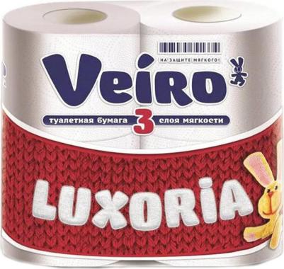 Бумага туалетная "Luxoria", трехслойная, 4 рулона – фото 18