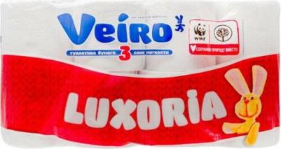 Бумага туалетная "Luxoria", трехслойная, 4 рулона – фото 19