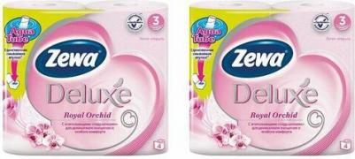 Бумага туалетная Делюкс трехслойная Орхидея, 4 шт – фото 20