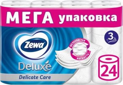 Туалетная бумага Делюкс 3слоя, 24 рулона – фото 5