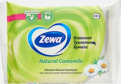 Туалетная бумага влажная ромашка, 40 листов – фото 5