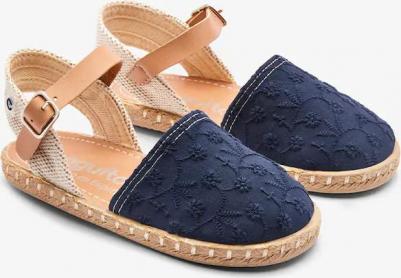 Эспадрильи для девочек с джутовой подошвой и застежкой-пряжкой, бежевый – фото 2