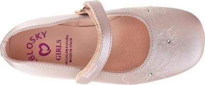 Туфли Мэри Джейн из кожи для девочек с застежкой-липучкой, розовый – фото 4