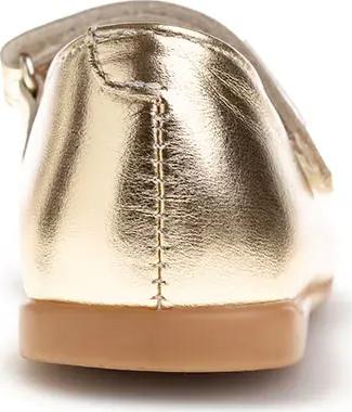 Туфли Мэри Джейн из кожи для девочки с застежкой-липучкой, серебряный – фото 6