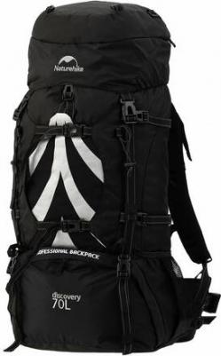 Рюкзак туристический, 70 л, чёрный, NH70B070-B – фото 4