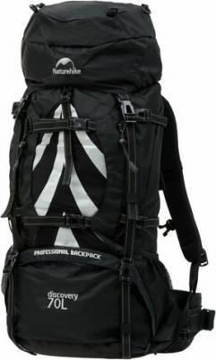 Рюкзак туристический, 70 л, чёрный, NH70B070-B