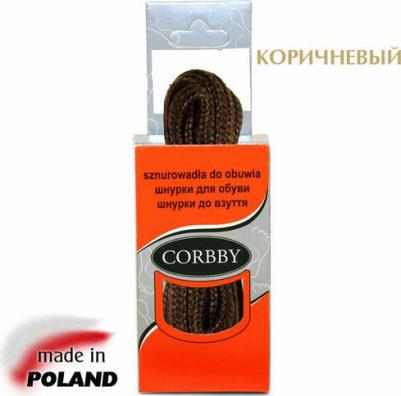 Шнурки 90см круглые средние цветные. (коричневый) – фото 3