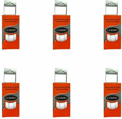 шнурки плоские 100 см. Хлопок 100%. Белые – фото 1