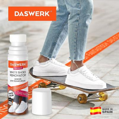 Краска для белой обуви (кожа, текстиль) 75 мл, губка, 607623 – фото 5