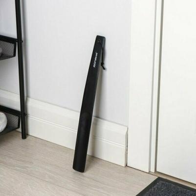 Ложка для обуви, дерево, 38x3,8 см, цвет чёрный – фото 1