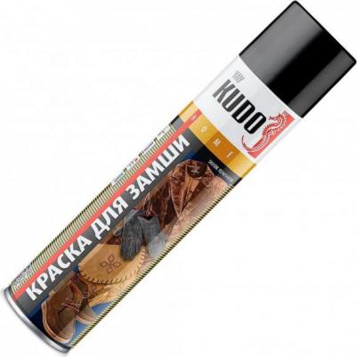 Краска для замши коричневая аэрозоль 400 мл KU-5252 – фото 2
