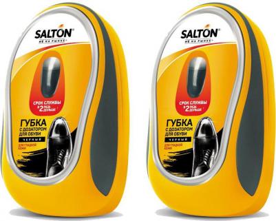 Губка для обуви с дозатором для гладкой кожи черная (набор 2шт) – фото 3