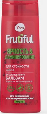 Бальзам для волос Frutiful Яркость и ламинирование для стойкости цвета, 400 мл – фото 2