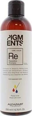 Alfaparf Pigments Reparative Shampoo Шампунь восстанавливающий для поврежденных волос, 200 мл