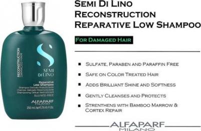 Шампунь для поврежденных волос / SDL R REPARATIVE LOW SHAMPOO 250 мл – фото 8