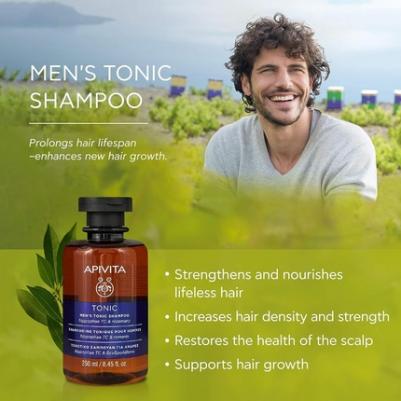Тонизирующий шампунь против выпадения волос для мужчин – фото 1