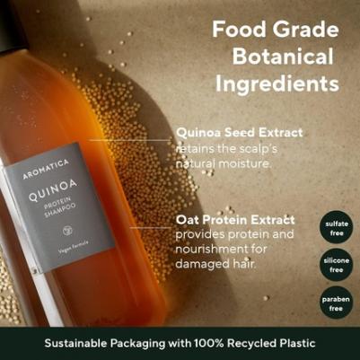 Шампунь с протеинами для повреждённых волос. Quinoa protein shampoo, 400 мл – фото 2