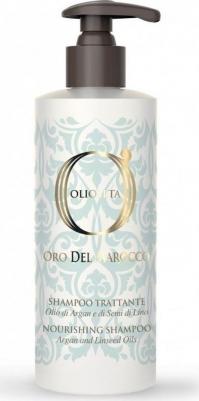 Питательный шампунь с маслом арганы и маслом семян льна - Olioseta Oro Del Morocco Nourishing Shampoo 000225 250 мл