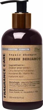 Парфюмированный шампунь Fragrance care Repair shampoo fresh bergamot 250 мл – фото 1