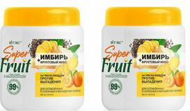 Бальзам-маска против выпадения волос 3 в1 Super FRUIT Имбирь + фруктовый микс 450мл – фото 1