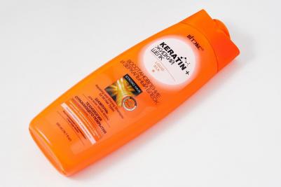 Keratin&Жидкий Шелк Шампунь для всех типов волос "Восстановление и зеркальный блеск ", 500 мл – фото 7