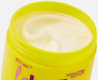 Маска для волос МАСКА-ламинирование ЭФФЕКТ КЕРАТИНОВОГО ВОССТАНОВЛЕНИЯ ВОЛОС кератин+пептиды La Belle – фото 2