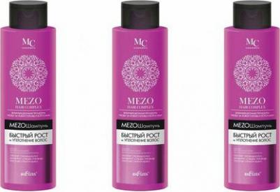 МезоШампунь "Mezo Hair", быстрый рост и уплотнение волос, 520 мл – фото 2