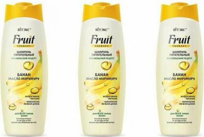 Шампунь для волос Шампунь питательный 3 в 1 для всех типов волос Банан и масло мурумуру – фото 1