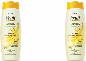 Шампунь для волос Шампунь питательный 3 в 1 для всех типов волос Банан и масло мурумуру – фото 2