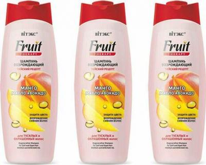 Шампунь для волос Шампунь возрождающий 3 в 1 Манго и масло авокадо – фото 4