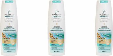 Шампунь-кератирование Pharmacos Dead Sea, обогащенный, оздоравливающего действия, для сияния волос, 400 мл – фото 2