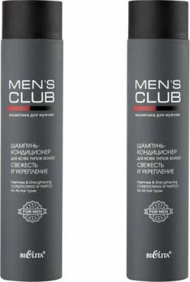 Шампунь-кондиционер для всех типов волос Свежесть и укрепление Mens Club, 300 мл