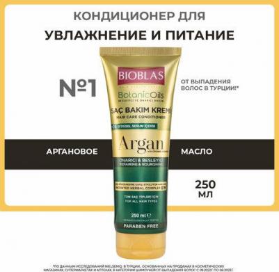Питательный, увлажняющий кондиционер для волос с аргановым маслом Botanic Oils – фото 5