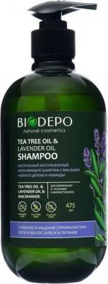 Шампунь для волос Шампунь укрепляющий с эфирными маслами чайного дерева и лаванды Tea Tree and Lavender Essential Oils – фото 1