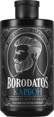 Шампунь мужской парфюмированный для волос, черный, с активированным углем, КАРБОН, 400 мл – фото 1