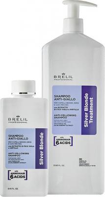 Шампунь для волос Шампунь для светлых, мелированных и седых волос антижелтый 250 – фото 2