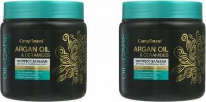 ARGAN OIL & CERAMIDES Экспресс-бальзам для сухих и ослабленных волос, 500мл – фото 1