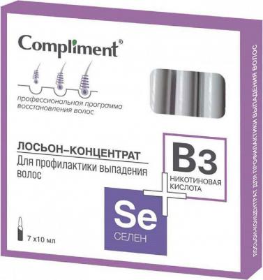 Лосьон-концентрат для волос селен+ никотиновая кислота для профилактики выпадения, 7х10 мл
