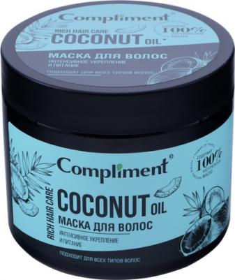 RichHairCare маска д/волос Интенсивное укрепление и питание COCONUT OIL, 400мл/8шт, арт.910491