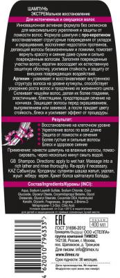 Шампунь Кератин и аргинин, экстремальное восстановление, 400 мл – фото 1