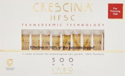 Лосьон для стимуляции роста волос Transdermic HFSC 500 для мужчин, 20 ампул3,5 мл*20