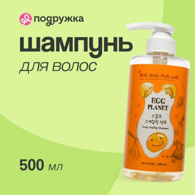 Шампунь для очищения кожи головы с кислотами Egg Planet Scalp Scaling Shampoo, 500 мл