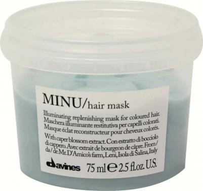MINU/Hair mask - Восстанавливающая маска для окрашенных волос, 75 мл