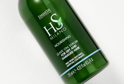 SERUM NOURISHING LEAVE ON FOR DRY AND DAMAGED HAIR Сыворотка сухие для сухих и ослабленных волос, EMMEDI, Hs MILANO 125 мл – фото 2
