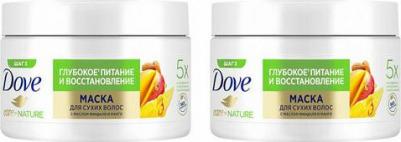 Маска Care By Natute Глубокое питание и восстановление с миндалем и манго 300 мл – фото 4