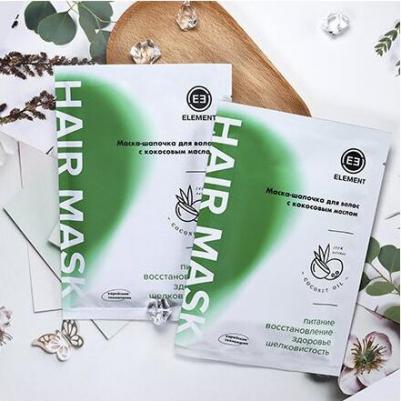 Маска-шапочка для волос с кокосовым маслом/ Одноразовая маска-шапочка 1 шт – фото 4