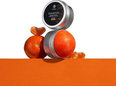 Твердый шампунь для волос с эфирным маслом Мандарина – фото 6