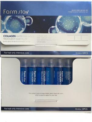 Увлажняющий филлер с коллагеном для волос Collagen Water Full Moist Treatment Hair Filler 10 шт*13 мл – фото 10